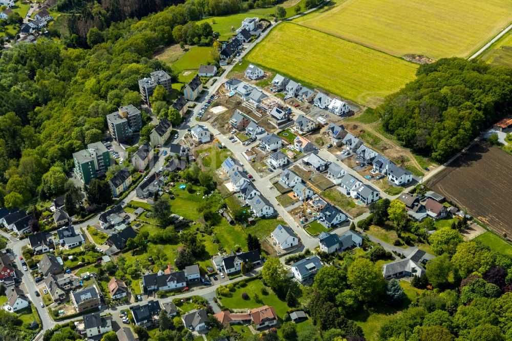 Wengern von oben - Wohngebiet am Waldrand in Wengern im Bundesland Nordrhein-Westfalen, Deutschland