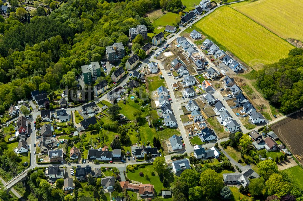 Wengern aus der Vogelperspektive: Wohngebiet am Waldrand in Wengern im Bundesland Nordrhein-Westfalen, Deutschland