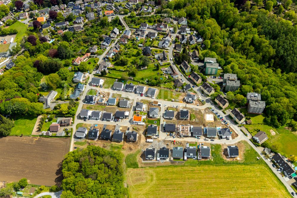 Luftaufnahme Wengern - Wohngebiet am Waldrand in Wengern im Bundesland Nordrhein-Westfalen, Deutschland