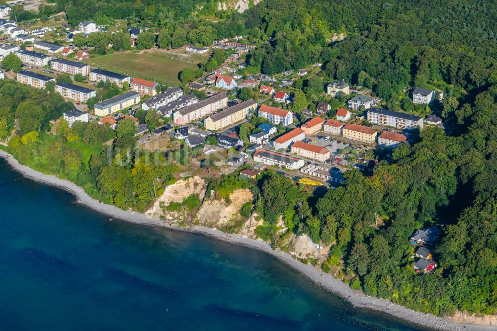 Luftaufnahme Sassnitz - Wohngebiet Weddingstraße in Sassnitz im Bundesland Mecklenburg-Vorpommern, Deutschland