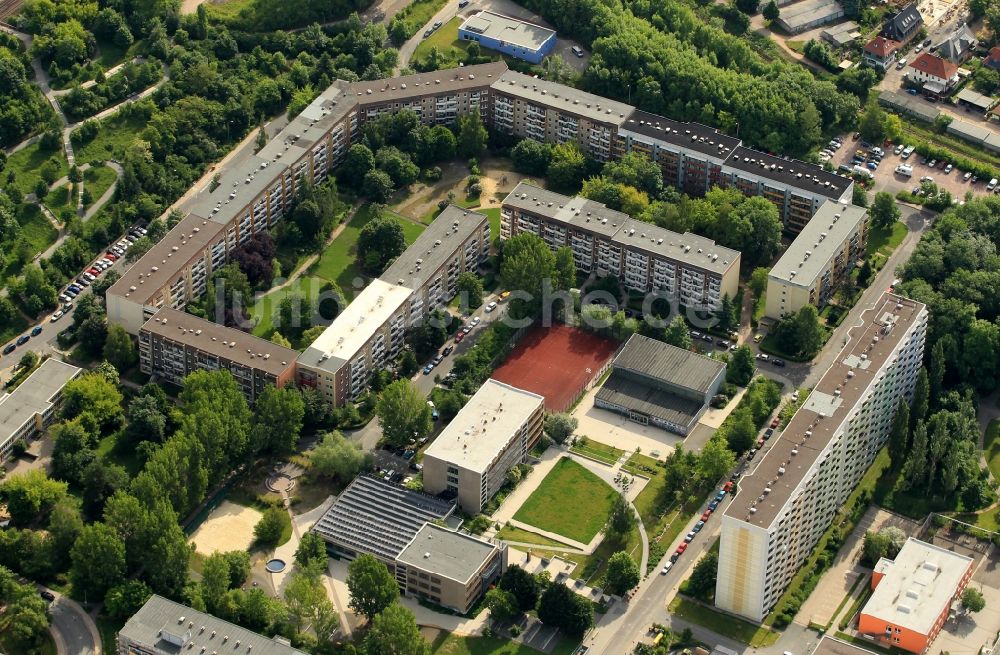 Luftbild Weimar - Wohngebiet in Weimar im Bundesland Thüringen.