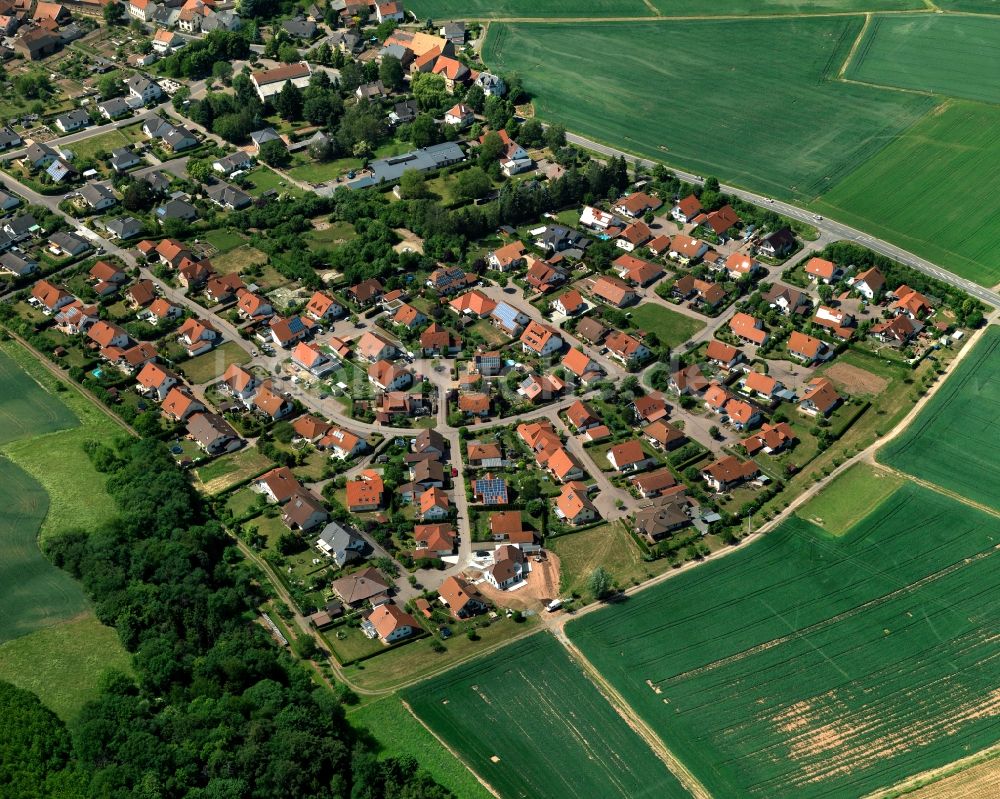 Meddersheim von oben - Wohngebiet Im Wiesengrund in Meddersheim im Bundesland Rheinland-Pfalz