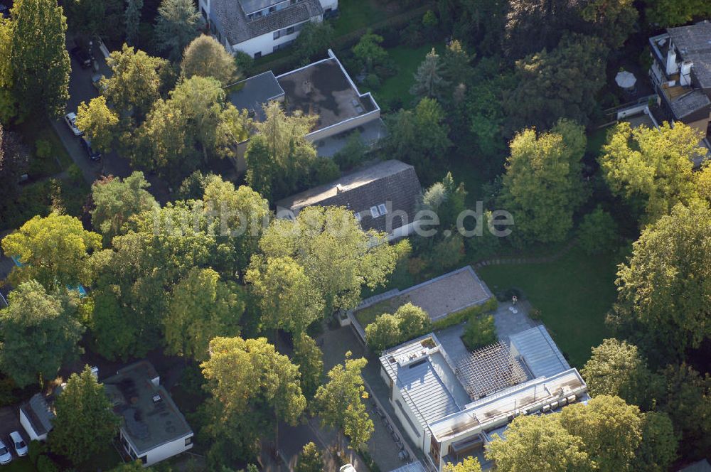 Berlin von oben - Wohngebiet an der Winklerstrasse / Trabener Strasse in Berlin-Grunewald am Dianasee