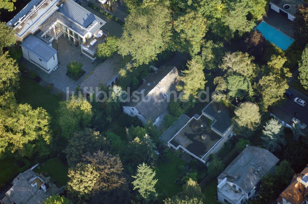 Luftbild Berlin - Wohngebiet an der Winklerstrasse / Trabener Strasse in Berlin-Grunewald am Dianasee