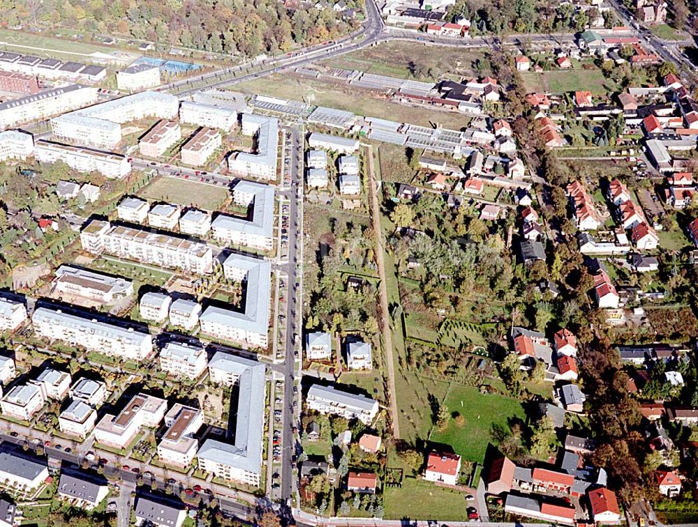 Luftbild Berlin-Pankow - Wohngebiet zwischen Gartenstraße und Kalvinistenweg in Buchholz (Bezirk Berlin-Pankow).