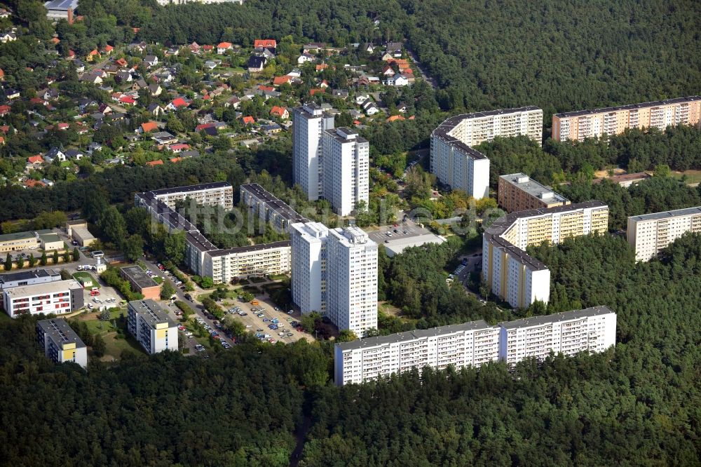 Berlin von oben - Wohngebiet zwischen Müggelschlößchenweg und Strandschloßweg im Stadtteil Köpenick