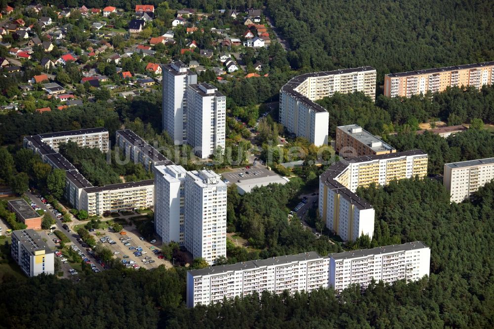 Berlin aus der Vogelperspektive: Wohngebiet zwischen Müggelschlößchenweg und Strandschloßweg im Stadtteil Köpenick