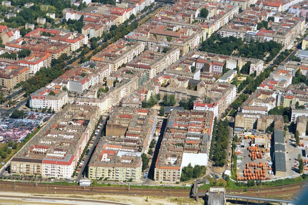 Luftbild Berlin - Wohngebiet zwischen Schivelbeiner-Straße und Bornholmer-Straße in Berlin-Prenzlauer-Berg