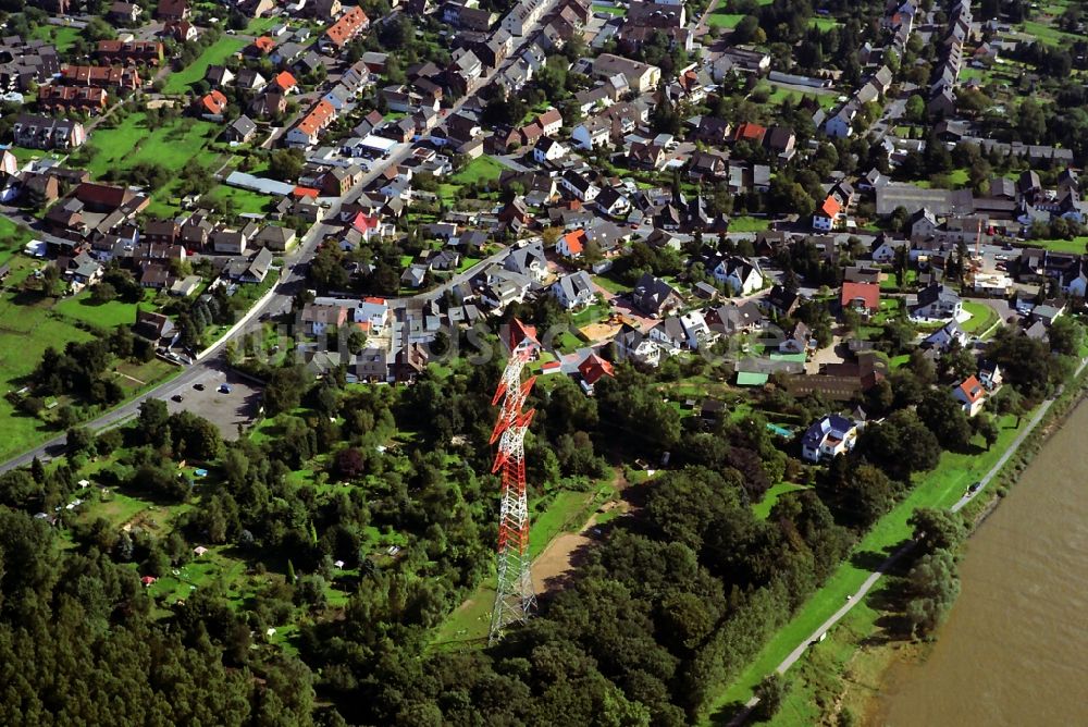 Luftaufnahme Mohnheim - Wohngebiete entlang der Hauptstraße und Schwanenstraße in Monheim im Bundesland Nordrhein-Westfalen