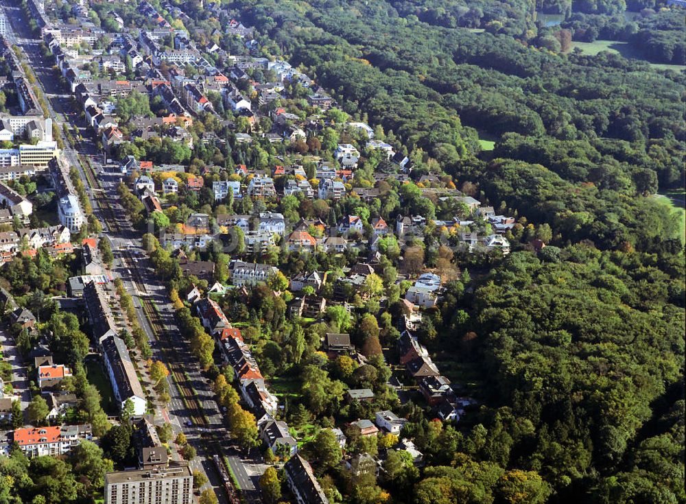 Köln aus der Vogelperspektive: Wohngebiete an der Gleueler Straße in Köln - Braunsfeld