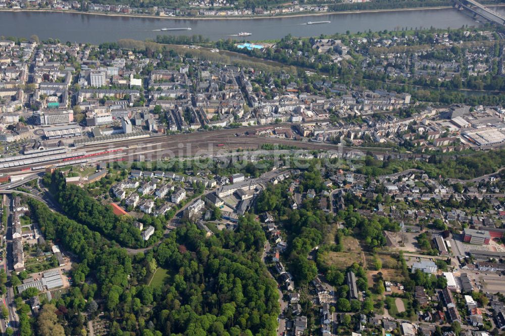 Luftaufnahme Koblenz OT Karthause - Wohngebiete in Karthause, ein Ortsteil von Koblenz in Rheinland-Pfalz