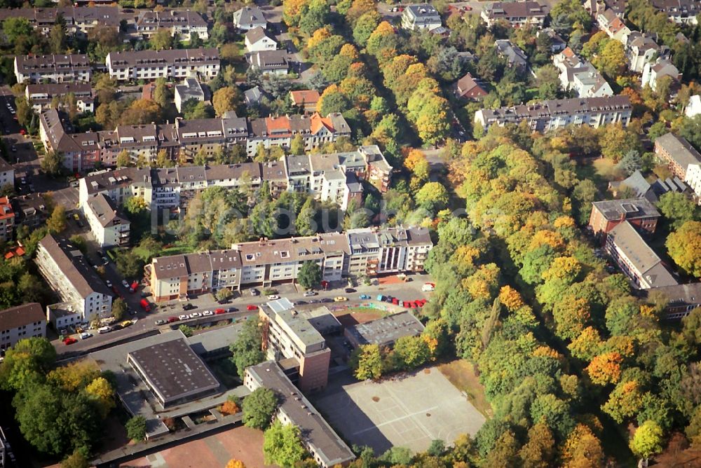 Luftaufnahme Köln - Wohngebiete an der Kirche Sankt Stephan an der Bachemer Straße in Köln im Bundesland Nordrhein-Westfalen