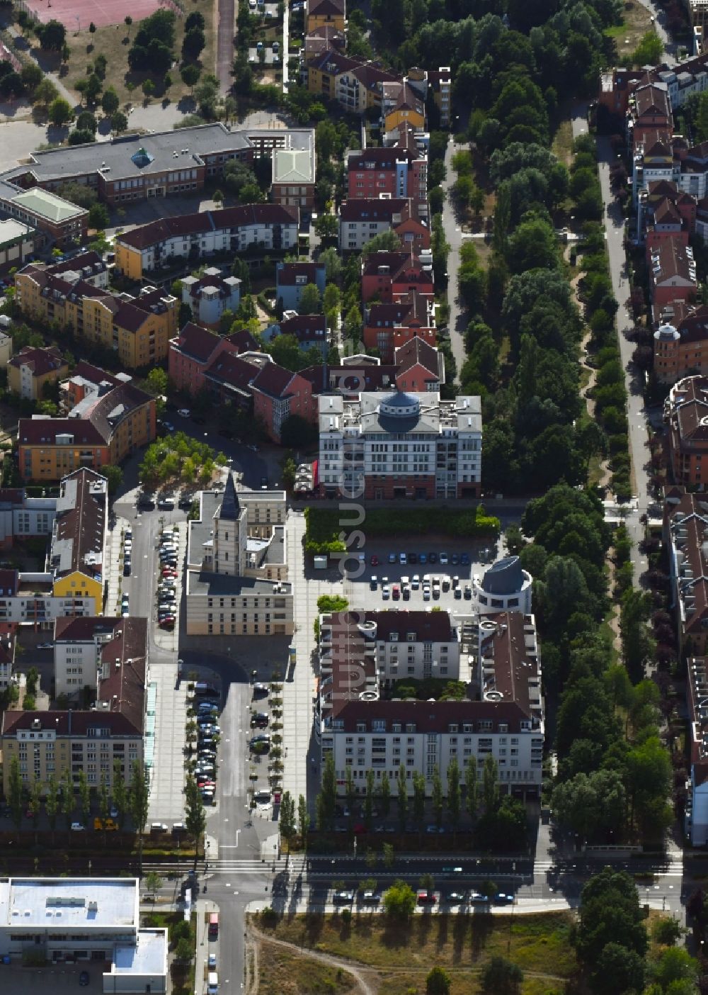 Luftaufnahme Potsdam - Wohngebiete Am Kirchsteigfeld im Ortsteil Drewitz in Potsdam im Bundesland Brandenburg, Deutschland