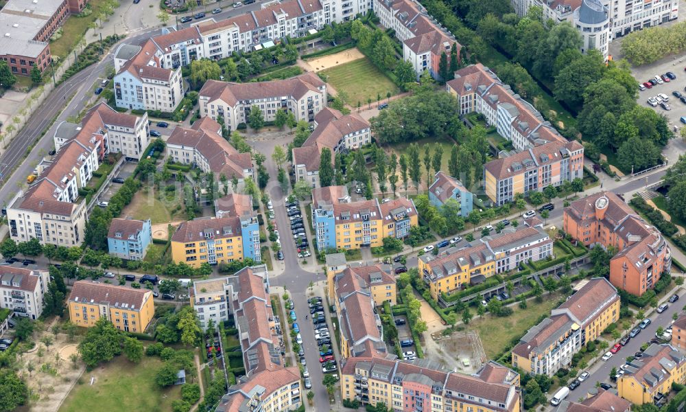 Luftaufnahme Potsdam - Wohngebiete Am Kirchsteigfeld im Ortsteil Drewitz in Potsdam im Bundesland Brandenburg, Deutschland