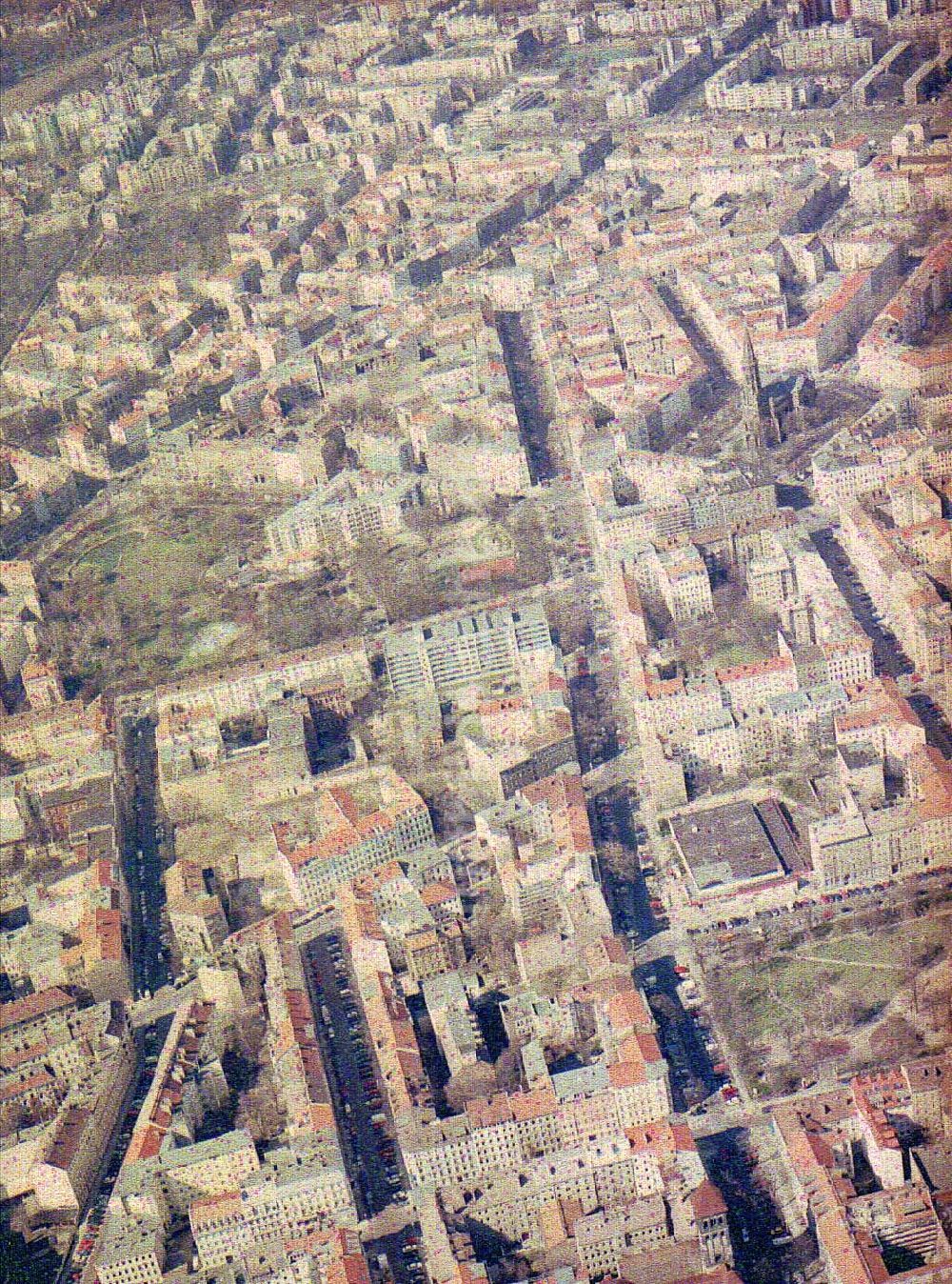 Luftbild Berlin - Prenzlauer - Berg - Wohngebiete an der Lottumstraße in Berlin - Prenzlauer - Berg.