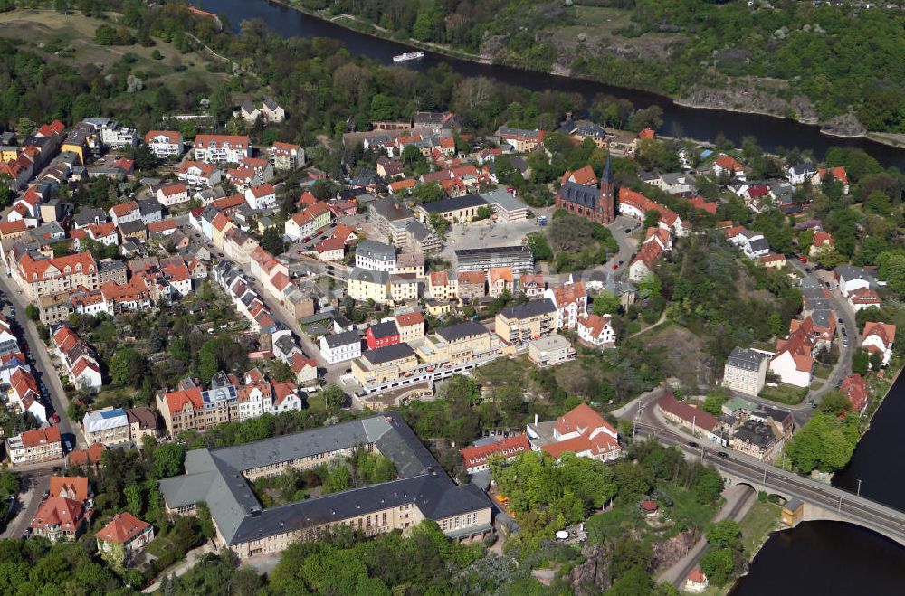 Luftbild Halle Saale - Wohngebiete an der Petruskirche in Halle