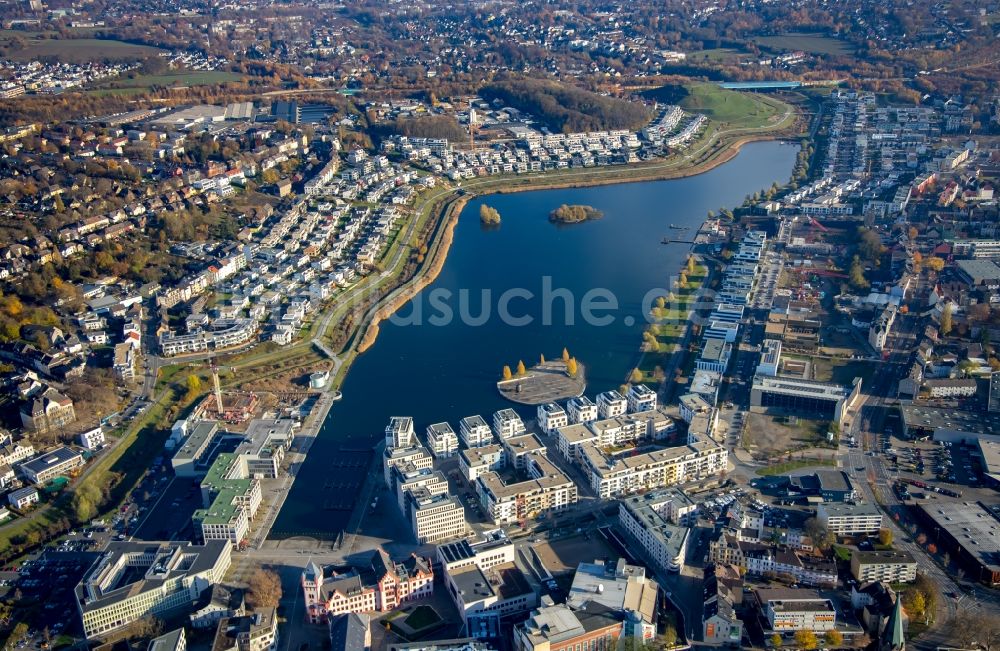 Luftaufnahme Dortmund - Wohngebiete am Phoenix See in Dortmund im Bundesland Nordrhein-Westfalen