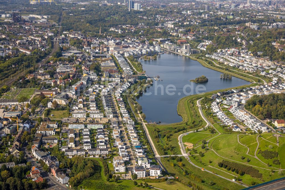 Luftaufnahme Dortmund - Wohngebiete am Phoenix See in Dortmund im Bundesland Nordrhein-Westfalen