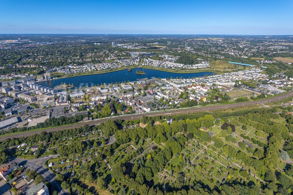 Luftaufnahme Dortmund - Wohngebiete am Phoenix See in Dortmund im Bundesland Nordrhein-Westfalen