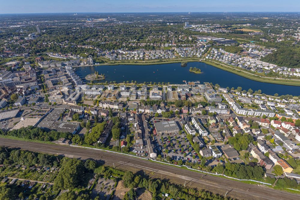 Dortmund aus der Vogelperspektive: Wohngebiete am Phoenix See in Dortmund im Bundesland Nordrhein-Westfalen