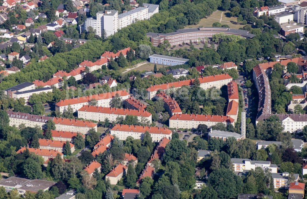 Berlin von oben - Wohngebiets- Siedlung in Berlin Wittenau