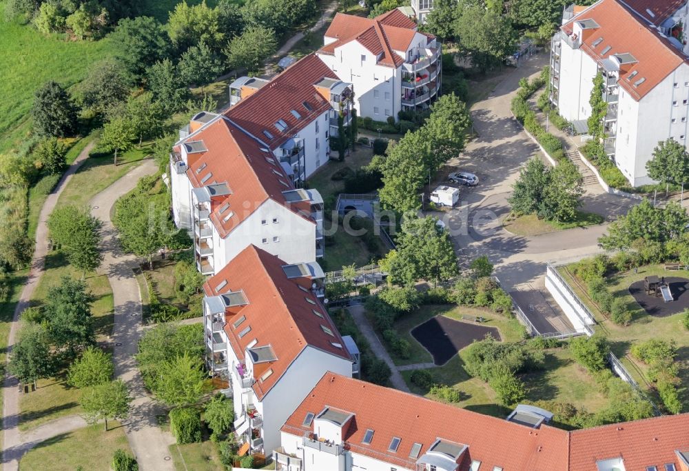 Luftaufnahme Bernau - Wohngebiets- Siedlung in Bernau Süd im Bundesland Brandenburg