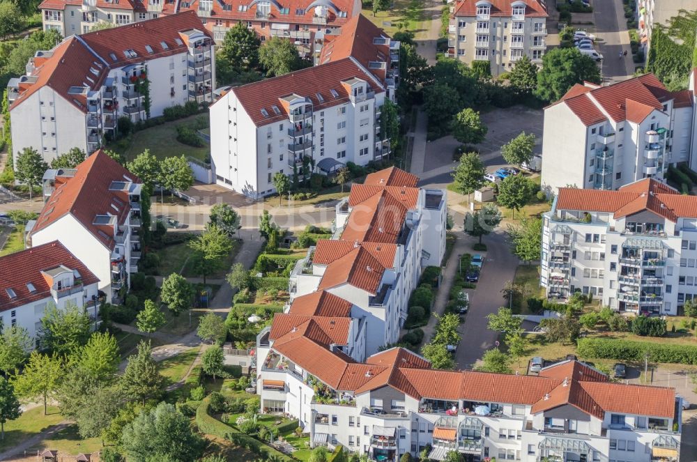 Luftbild Bernau - Wohngebiets- Siedlung in Bernau Süd im Bundesland Brandenburg