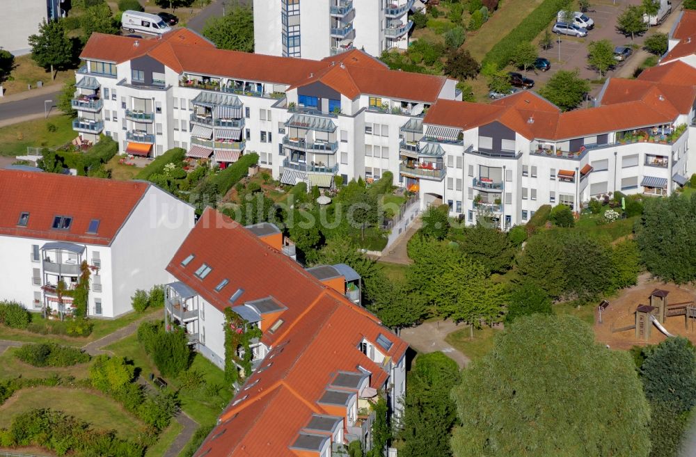 Luftaufnahme Bernau - Wohngebiets- Siedlung in Bernau Süd im Bundesland Brandenburg