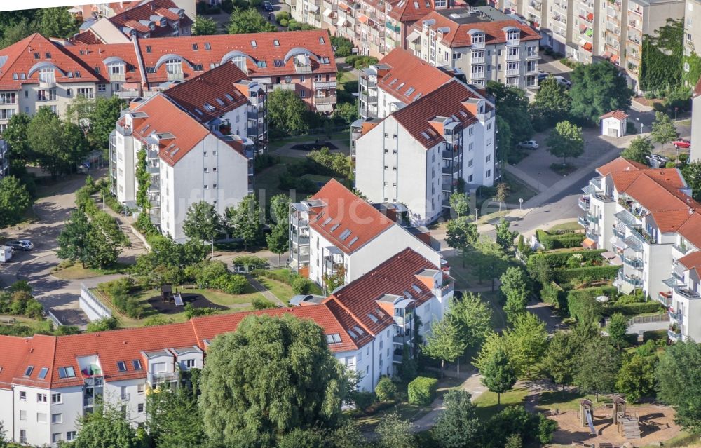 Luftaufnahme Bernau - Wohngebiets- Siedlung in Bernau Süd im Bundesland Brandenburg