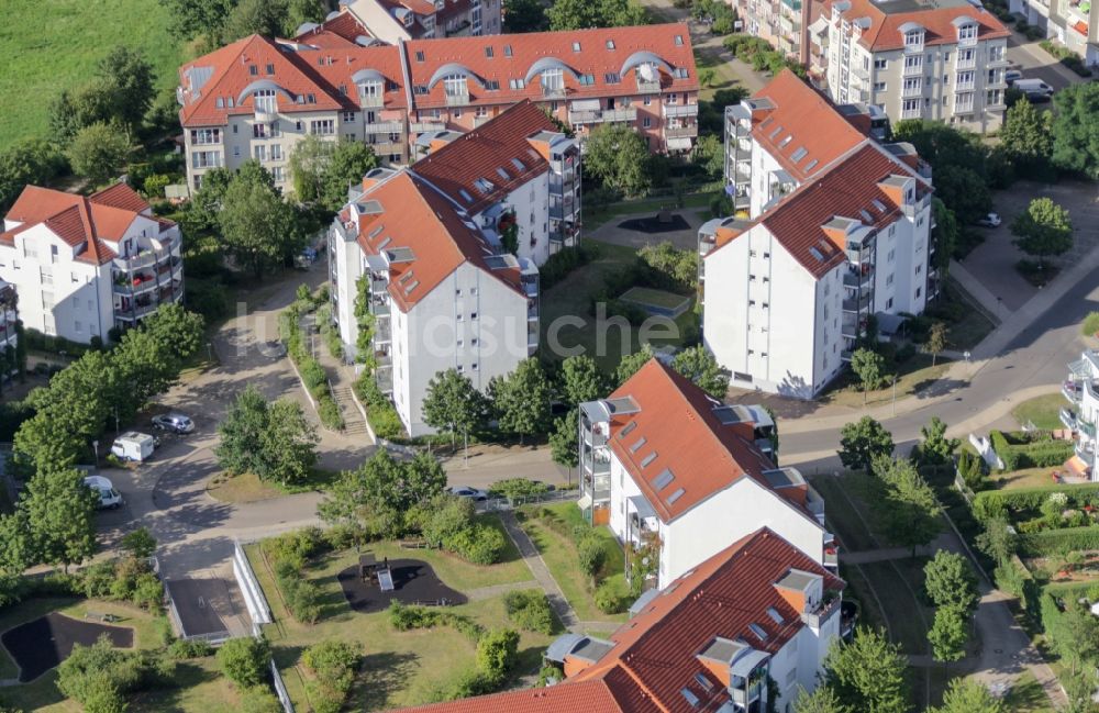 Luftbild Bernau - Wohngebiets- Siedlung in Bernau Süd im Bundesland Brandenburg