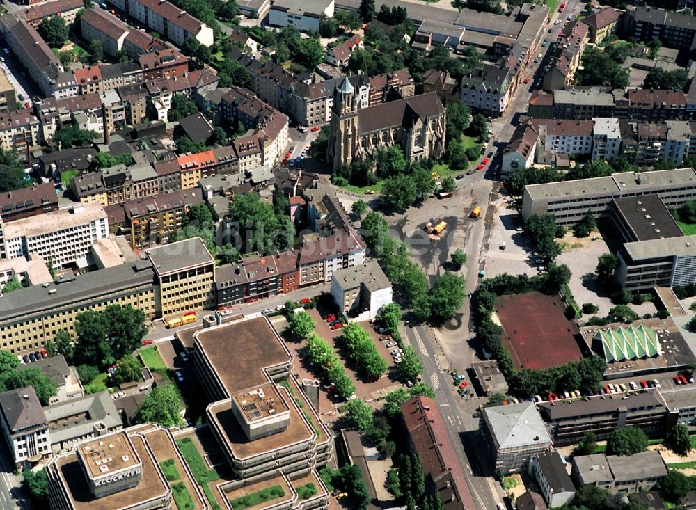 Duisburg aus der Vogelperspektive: Wohngebiets- Siedlung Dellviertel in Duisburg im Bundesland Nordrhein-Westfalen