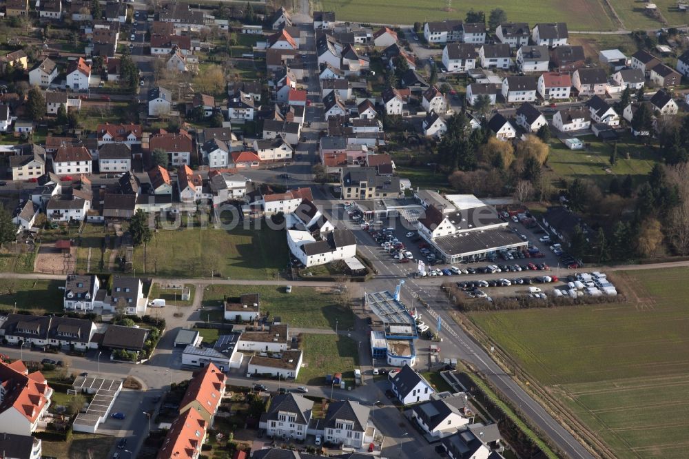 Dreieich-Offenthal aus der Vogelperspektive: Wohngebiets- Siedlung in Dreieich-Offenthal im Bundesland Hessen