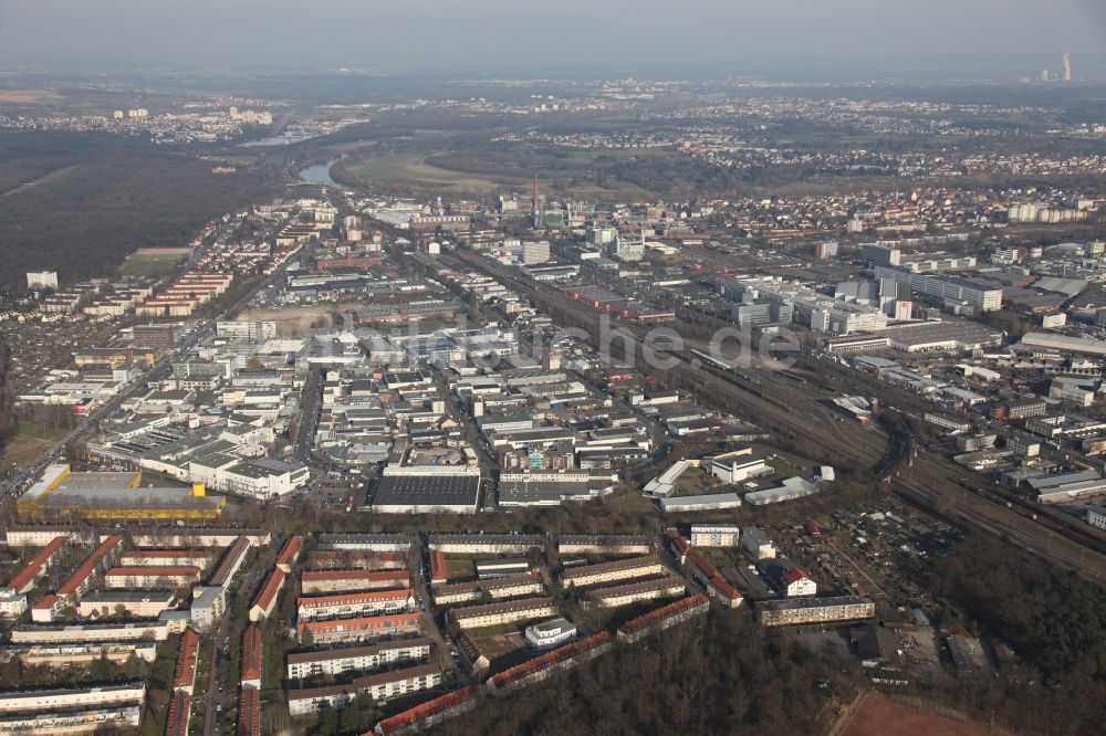 Luftbild Frankfurt am Main - Wohngebiets- Siedlung in Frankfurt am Main im Bundesland Hessen