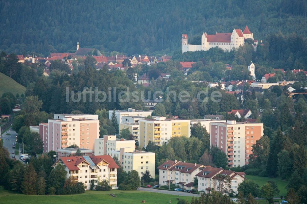 Füssen aus der Vogelperspektive: Wohngebiets- Siedlung in Füssen im Bundesland Bayern