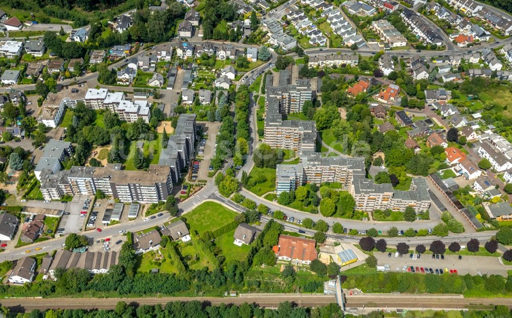 Gevelsberg von oben - Wohngebiets- Siedlung in Gevelsberg im Bundesland Nordrhein-Westfalen - NRW, Deutschland