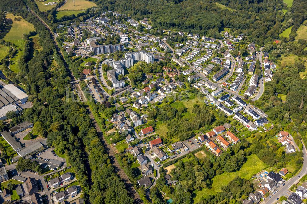 Luftaufnahme Gevelsberg - Wohngebiets- Siedlung in Gevelsberg im Bundesland Nordrhein-Westfalen - NRW, Deutschland