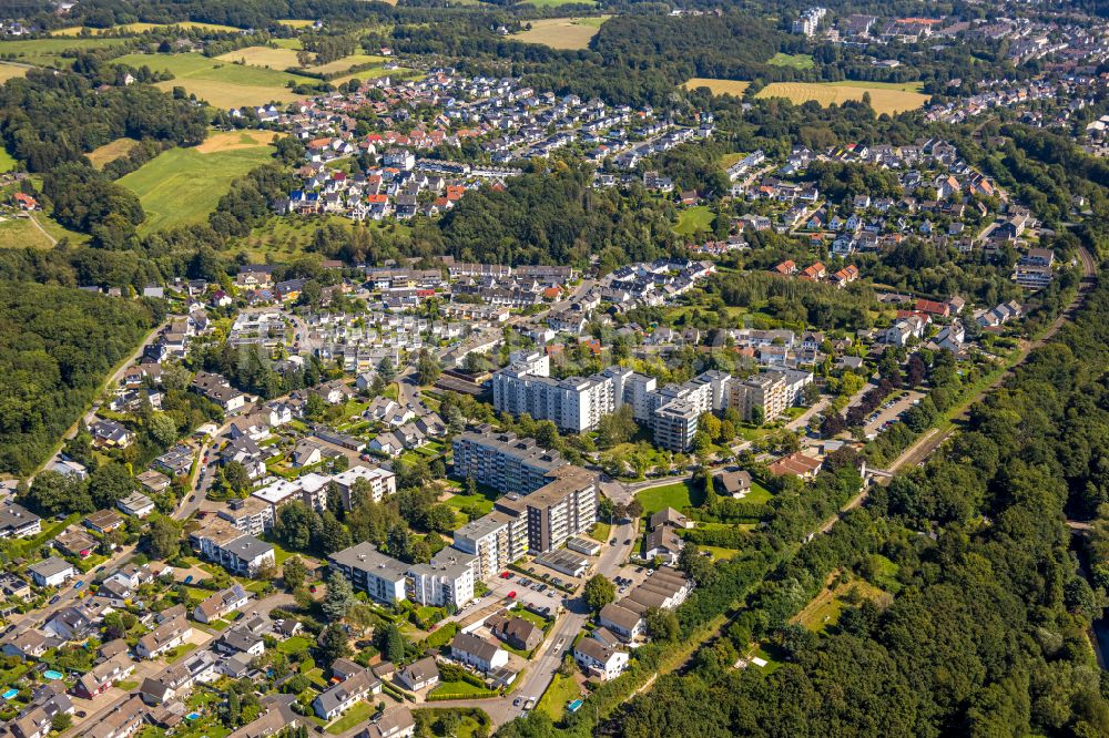 Luftbild Gevelsberg - Wohngebiets- Siedlung in Gevelsberg im Bundesland Nordrhein-Westfalen - NRW, Deutschland