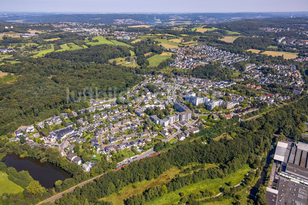 Luftaufnahme Gevelsberg - Wohngebiets- Siedlung in Gevelsberg im Bundesland Nordrhein-Westfalen - NRW, Deutschland