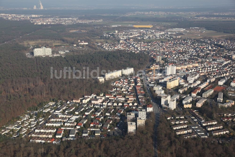 Heusenstamm von oben - Wohngebiets- Siedlung in Heusenstamm im Bundesland Hessen