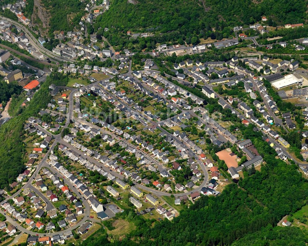 Luftaufnahme Idar-Oberstein - Wohngebiets- Siedlung in Idar-Oberstein im Bundesland Rheinland-Pfalz