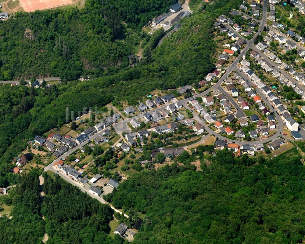 Idar-Oberstein von oben - Wohngebiets- Siedlung in Idar-Oberstein im Bundesland Rheinland-Pfalz