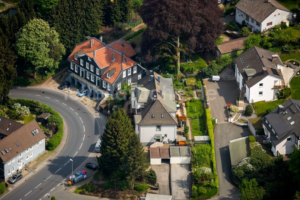 Schwelm von oben - Wohngebiets- Siedlung an der Kölner Straße in Schwelm im Bundesland Nordrhein-Westfalen