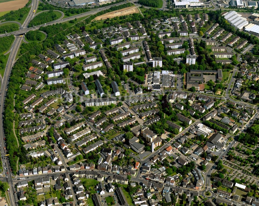 Luftaufnahme Neuwied - Wohngebiets- Siedlung in Neuwied im Bundesland Rheinland-Pfalz