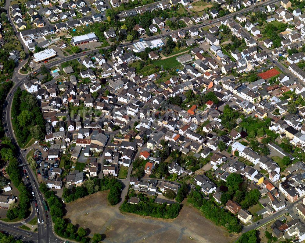 Neuwied aus der Vogelperspektive: Wohngebiets- Siedlung in Neuwied im Bundesland Rheinland-Pfalz