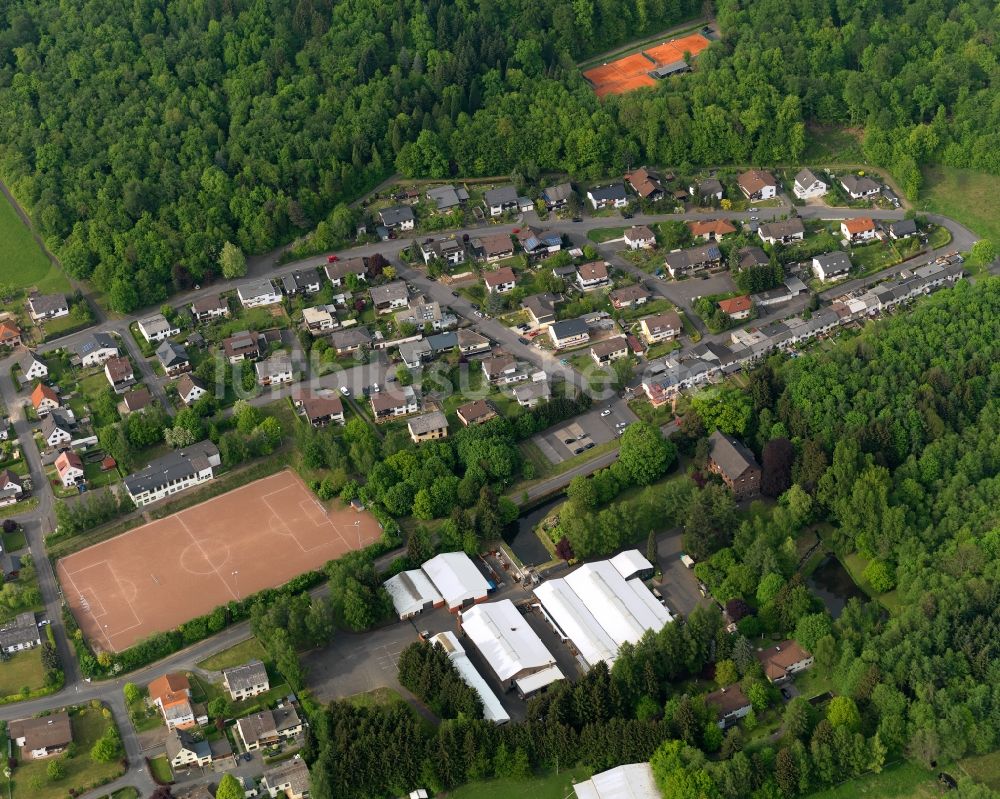 Nister aus der Vogelperspektive: Wohngebiets- Siedlung in Nister im Bundesland Rheinland-Pfalz