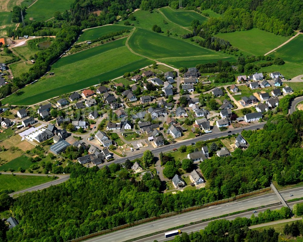 Nörtershausen, Pfaffenheck aus der Vogelperspektive: Wohngebiets- Siedlung in Nörtershausen, Pfaffenheck im Bundesland Rheinland-Pfalz