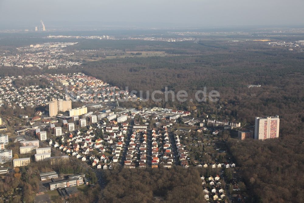 Luftbild Offenbach am Main - Wohngebiets- Siedlung in Offenbach am Main im Bundesland Hessen