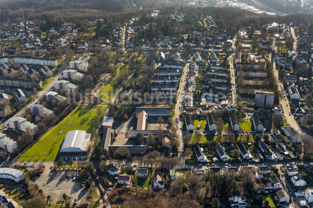 Hagen aus der Vogelperspektive: Wohngebiets- Siedlung am Park in Hagen im Bundesland Nordrhein-Westfalen, Deutschland