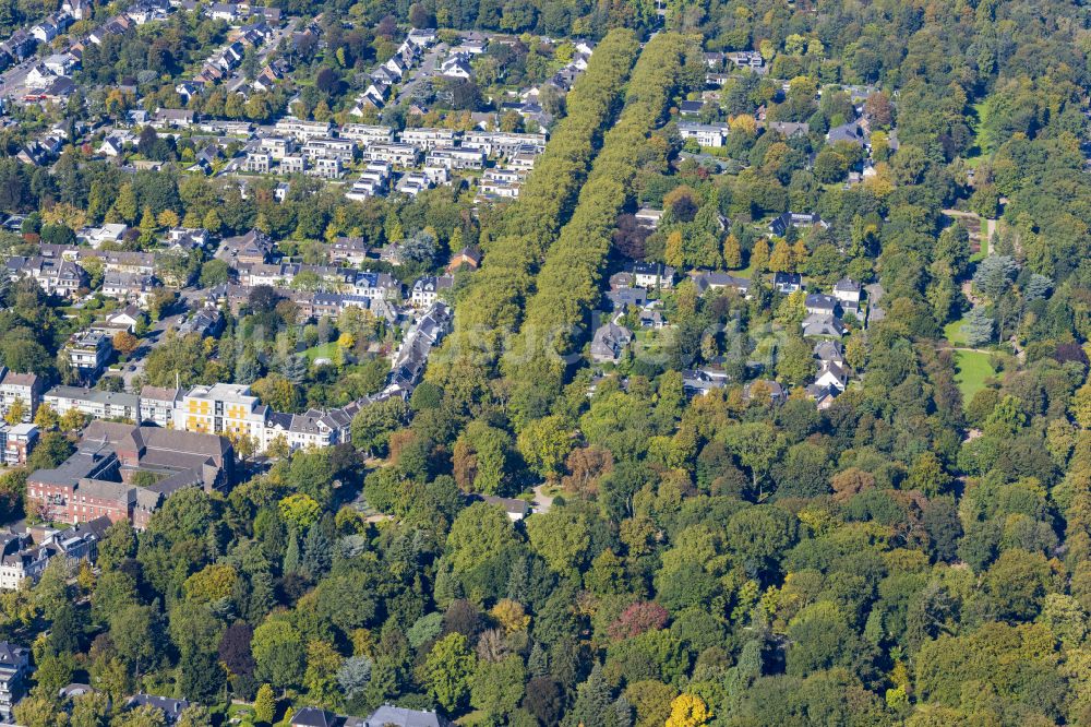 Luftbild Mönchengladbach - Wohngebiets- Siedlung am Park in Mönchengladbach im Bundesland Nordrhein-Westfalen, Deutschland