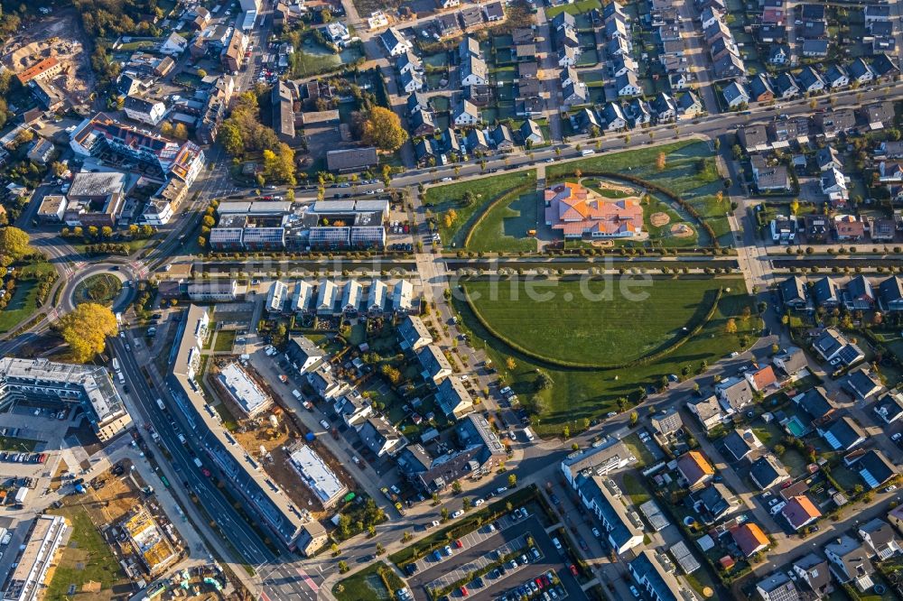 Viersen von oben - Wohngebiets- Siedlung am Park Am Steinkreis in Viersen im Bundesland Nordrhein-Westfalen, Deutschland